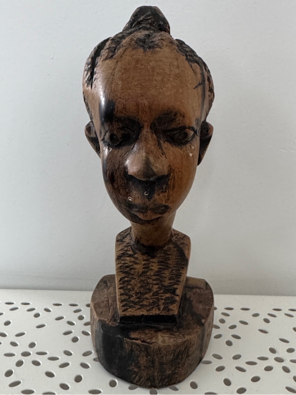 Vintage Ebony Bust of a Teenage Hausa Girl - Nigeria 🇳🇬